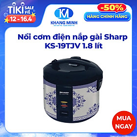 Mua Nồi cơm điện nắp gài Sharp KS-19TJV 1.8 lít ( màu ngẫu nhiên) - Hàng chính hãng