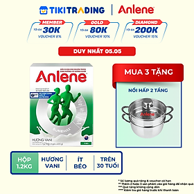 Sữa Bột Anlene Hương Vanilla (Hộp Giấy 1,2kg)