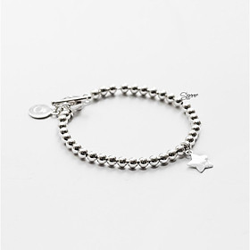 Lắc tay bạc 925 Medium Bauble Star - Shimmer Silver