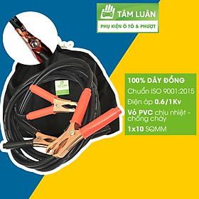 Dây câu bình ắc quy ô tô LOẠI 1 TRÊN THỊ TRƯỜNG, lõi đồng 0,6 đến 1kV chịu tải >2000 AMP, không nóng dây TÂM LUÂN Chổi lau tẩm dầu - Hàng chính hãng