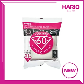 Giấy lọc cà phê Hario 100 cái (V60-VCF-01-100W)