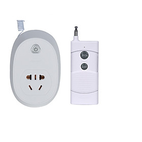 Mua Ổ cắm điều khiển từ xa 1 km công suất lớn HT-6805W + tặng 2 pin 12V 23A  Ổ cắm điều khiển qua sóng RF xuyên tường tiện dụng  khoảng cách thu phát lên đến 1000m