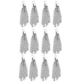 6x12pcs Tassel Charms Pendants Jewelry Making Findings Crafts DIY NEW Silver