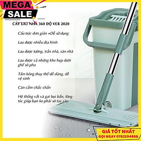 Mua Cây Lau Nhà Tự Vắt Xoay 360 Độ Kèm 2 Bông Lau  Cao Cấp - Giao Hàng Toàn Quốc