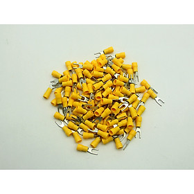 Mua Túi 100 đầu cos chĩa chữ Y SV 1.25-3.2 bọc nhựa vàng