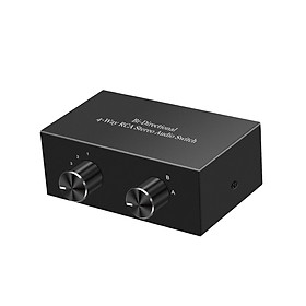 Stereo Audio Bi Directional Switcher 2 in put 4 Output Stereo Audio Switch Splitter