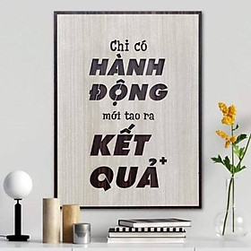 Tranh treo tường Gỗ trang trí phòng tạo động lực
