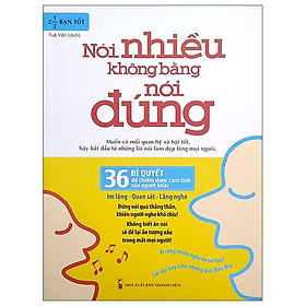 Hình ảnh Nói Nhiều Không Bằng Nói Đúng - 36 Bí Quyết Để Chiếm Được Cảm Tình Của Người Khác