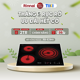 Mua Bếp hồng ngoại Rinnai RB-E31HV mặt kính Schott 5200W - Hàng chính hãng.