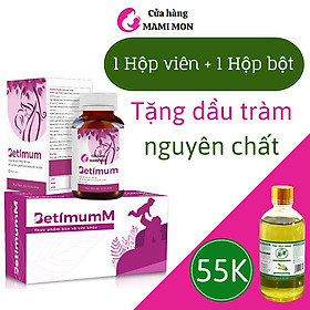 Betimum lợi sữa combo viên uống cốm ngũ cốc lợi sữa cỏ cà ri fenugreek