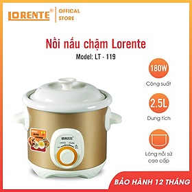 Nồi nấu chậm đa năng 2,5L cao cấp Lorente LT-119