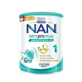 Sữa bột Nestlé NAN OPTIPRO PLUS 1 800g lon với 5HMO Sản Xuất Tại Thụy Sĩ 0