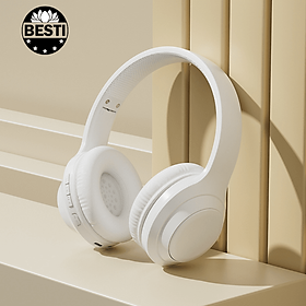 Tai Nghe Bluetooth Chụp Tai , Headphone Không Dây Bluetooth Có Mic Đàm Thoại Tiện Lợi, Có Thể Gấp Gọn , Pin Cực Khỏe Bluetooth 5.3 Cao Cấp Besti - Hàng Chính Hãng