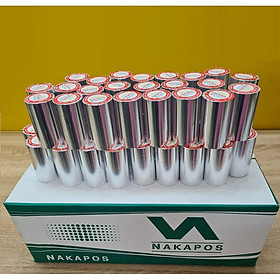 Mua Thùng 100 cuộn giấy in hóa đơn nhiệt K80 Nakapos (bọc bạc) - Hàng chính hãng