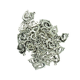 50 Pcs Tibetan Silver Mother And Baby Dolphins Charms DIY Jewelry Making