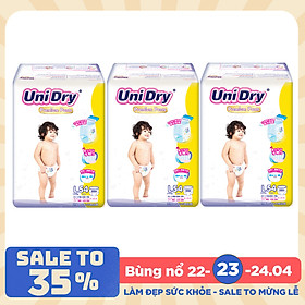 Combo 3 Tã Quần UniDry Premium L54 (54 Miếng)
