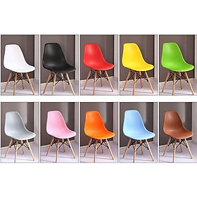 Mua Ghế nhựa Cafe - Văn Phòng - Gia Đình chân gỗ nhập khẩu EAMES Đủ Màu