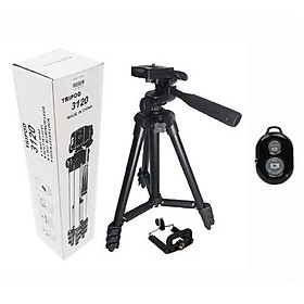 Gậy TRIPOD 3120 ĐEN CỨNG CÁP CHẮC CHẮN HƠN 3110 - TẶNG KÈM REMOTE CHỤP HÌNH