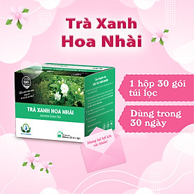 Trà Xanh Hoa Nhài Hộp 30 Gói Túi Lọc Siêu Thị Thiên Nhiên