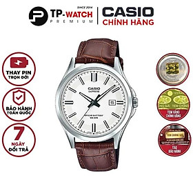 Đồng Hồ Nam Dây Da Casio Standard MTS-100L-7AVDF Kính Sapphire Chính Hãng Pin 10 Năm - MTS-100L-7A