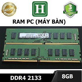 Ram PC 8GB DDR4 bus 2133, ram dùng cho máy bàn, desktop