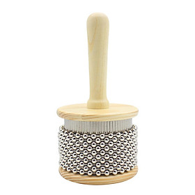 Wooden  Shaker Hand Percussion Adult Kid Instrument Soft Voice M
