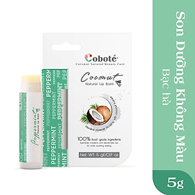 SON DƯỠNG MÔI KHÔNG MÀU COBOTÉ-TỪ DẦU DỪA TƯƠI, BỔ SUNG VITAMIN E - LÀN MÔI TƯƠI TRẺ, MỊN MÀNG