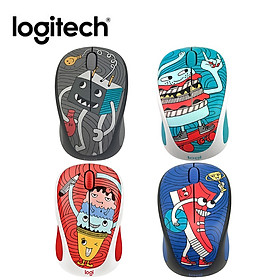Chuột chơi game không dây hoạt hình chuột Logitech M238-V3, 1000 DPI, chuột quang máy tính xách tay
