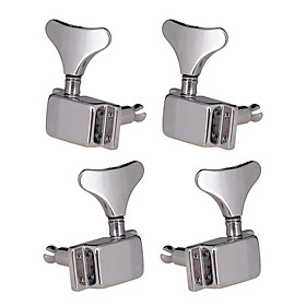 4x Metal 2L2R Semi Closed  Tuning Pegs for Electric Guitar Bass Parts