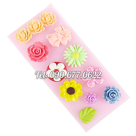 Mua Khuôn rau câu silicone các loại hoa  lá - Mã số 1647