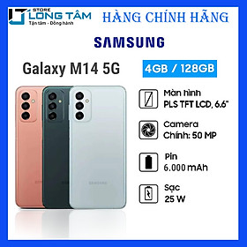 Điện thoại di động Samsung M14 5G - Hàng chính hãng - Đã kích hoạt BH điện tử