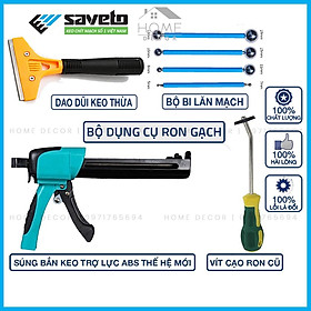 Mua Bộ dụng cụ keo chà ron gạch- dùng để thi công keo chà ron Saveto (4 món thi công Saveto)