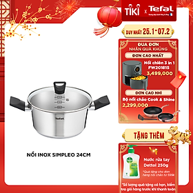 Nồi inox đáy từ Tefal Simpleo B9054695 24cm – Hàng chính hãng