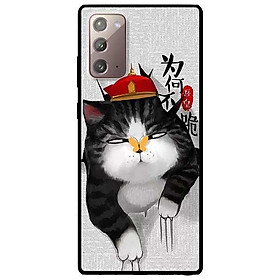 Ốp lưng dành cho samsung galaxy note 20 - note 20 ultra - mẫu mèo cào nón đỏ