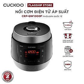 Nồi cơm điện tử áp suất Cuckoo 1.8L CRP-QW1000F (tiếng Anh) - Lòng nồi phủ men Xwall độc quyền - Bảng điều khiển thông minh - Nhiều chế độ nấu ăn - Sản xuất tại Hàn Quốc- Hàng chính hãng Cuckoovina