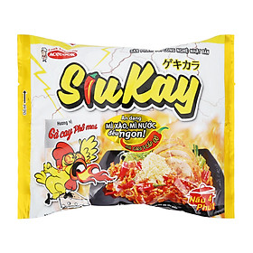 Mì siukay gà cay phô mai 127g x 24 gói / thùng