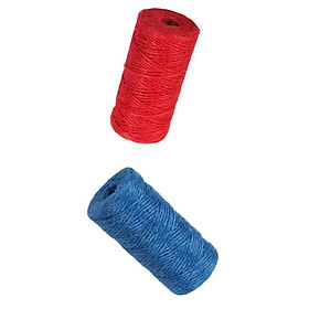 2 Roll 100m Jute Cord 2mm String Crafts DIY Gift Wrapping Twine Rope