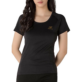 Áo Nữ Tay Cộc Giác Lăng 009 GYM_Giaclang - Đen