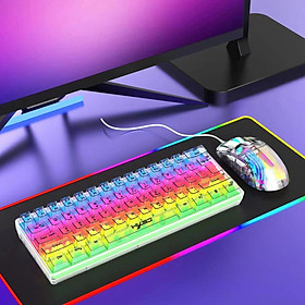Gaming Keyboard 61 Keys 5 Speeds Adjustable Keypad for Gamer Computer Laptop