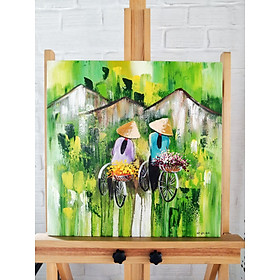 Mua Tranh Mùa Hoa Về Quê em 50x50 (G1)