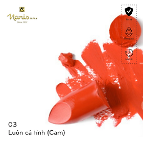 Hình ảnh Son lì mịn môi Naris Ailus Stress Free Lipstick 4g