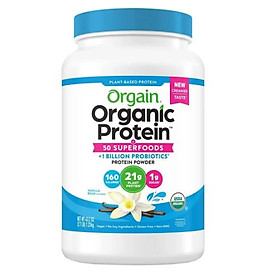 Date 02/27  Bột đạm thực vật và protein hữu cơ Orgain Mỹ vị vani 1220g - Organic Protein & Superfoods