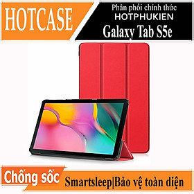 Case bao da chống sốc cho Samsung Galaxy Tab S5e (T720 / T725) 10.5 inch hiệu HOTCASE thiết kế siêu mỏng hỗ trợ Smartsleep, gập nhiều tư thế, mặt da siêu mịn - hàng nhập khẩu