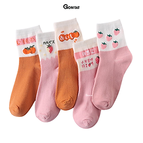 [COMBO 5] Tất Nữ Cổ Cao Vintage, Vớ Nữ Cổ Cao thời trang 5 đôi sử dụng cả tuần