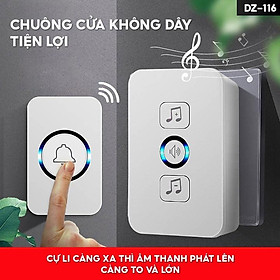 Mua Chuông Cửa Không Dây Loại Tốt 1 Cặp Chuông Và Phím Bấm Khoảng Cách Kết Nối Lên Đến 50 Mét DZ-116 DZ-116