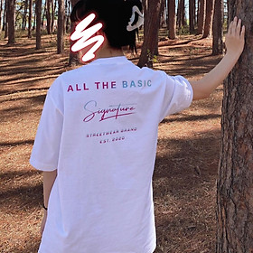 Áo Thun Nữ Tay Lỡ - Áo Phông Nam Nữ Form Rộng Freesize - Mẫu All The Basic - Vải Chất Cotton Mịn Mát Kita Unisex