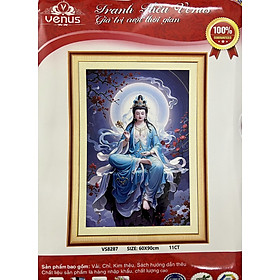 Mua Tranh thêu kín Phật quan âm vs8287  kích thước 60 x 90 cm