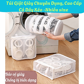 Mua Túi Giặt Giày Chuyên Dụng Có Dây Kéo Túi Giặt Lưới Bảo Vệ Giày – Nhiều Size Túi Giặt Giày Sneaker – Không Biến Dạng Túi Giặt Giày Máy Giặt – Chống Rối  Chống Bung