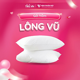 Hình ảnh Ruột Gối Nằm Lông Vũ Thuần Việt - Sợi Lông Vũ Nhân Tạo Microfiber Êm Ái Chuẩn Khách Sạn 5 Sao