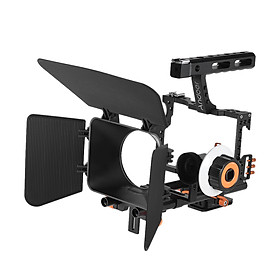 Bộ Phụ Kiện Máy Ảnh Gồm Hệ Thống Matte Box+Theo Dõi Lấy Nét + Tay Cầm + Rod (15mm) Cho Máy Ảnh Sony A7S/A7/A7R/A7Rii/A7Sii Ildc Mirrorless